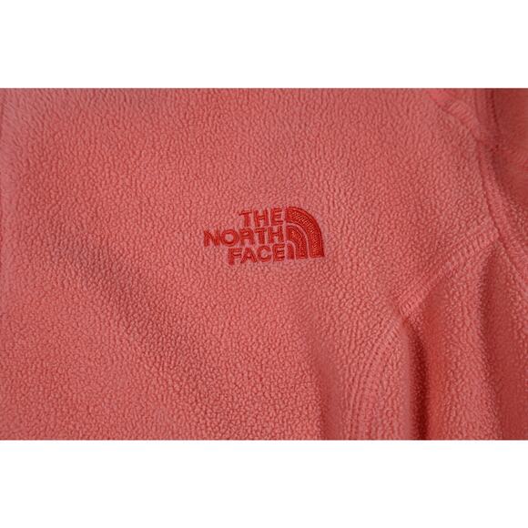 North Face Pullover Womens XL Orange Fleece Half Zip Outdoor Hiking Lightweight - Picture 3 of 9